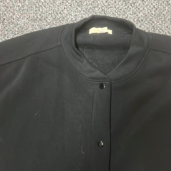 🌸3/$30🌸 TURTLE BAY | snap front fleece jacket Black - Picture 3 of 3
